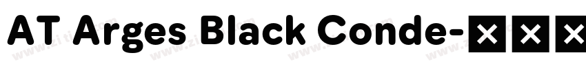 AT Arges Black Conde字体转换 AT Arges Black Conde字体转换